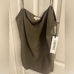 L’AGENCE 100% Silk Jane Spaghetti Strap Top